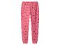 Rosa Pyjamahose mit Weihnachtsdackel-Print
