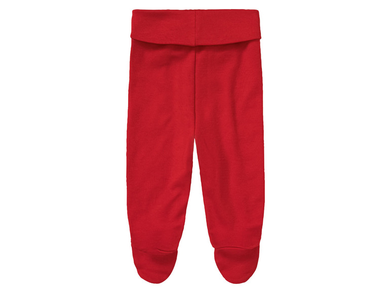 Rote Baby-Leggings mit Füssen