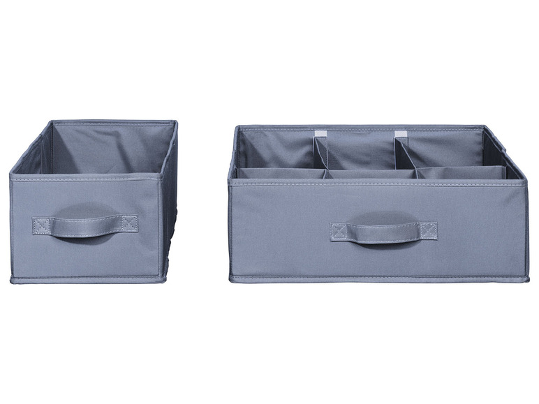 Gehe zu Vollbildansicht: LIVARNO home Aufbewahrungsboxen, mit Deckel / Schubladenaufbewahrung, 2 Stück - Bild 16