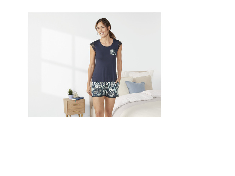 Gehe zu Vollbildansicht: esmara® Pyjama, natürliche Atmungsaktivität - Bild 5