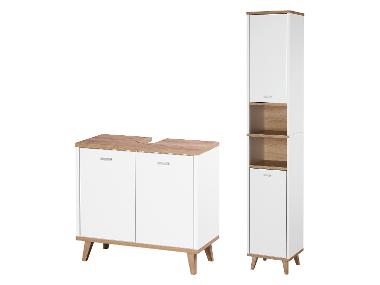 LIVARNO® Badmöbel-Set »Corfu« (Waschbeckenunterschrank & Hochschrank)