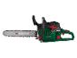 Parkside Kettensäge in Grün und Schwarz mit roten Akzenten