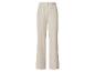 Beige Damen-Jogginghose mit elastischem Bund.