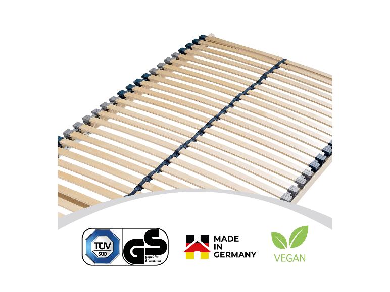 Lattenrost mit TÜV SÜD, GS, Made in Germany und Vegan Zertifizierungen