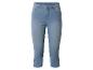 Hellblaue Damen-Capri-Jeans mit hoher Taille