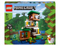 LEGO Minecraft-Set mit einem modernen Baumhaus und Figuren.