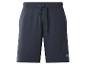 Marineblaue Sweatshorts mit Kordelzug und gesticktem Logo.