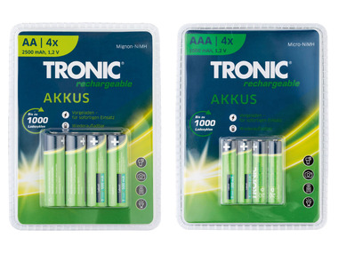 TRONIC® Akku Ni-MH »Ready 2 Use«, 4 Stück
