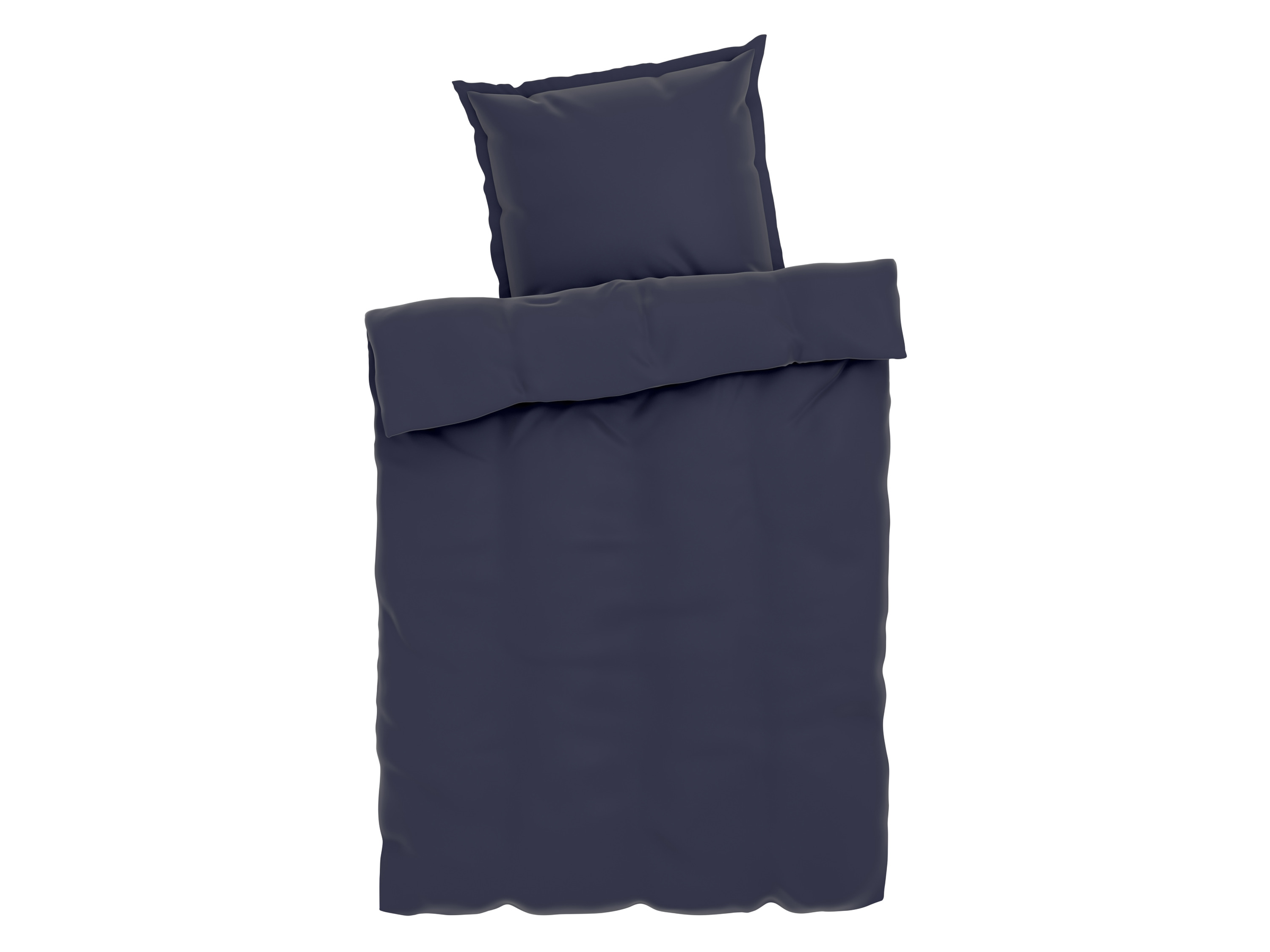 LIVARNO HOME Lyocell-Satin-Bettwäsche, 155 x 220 cm (Blau)