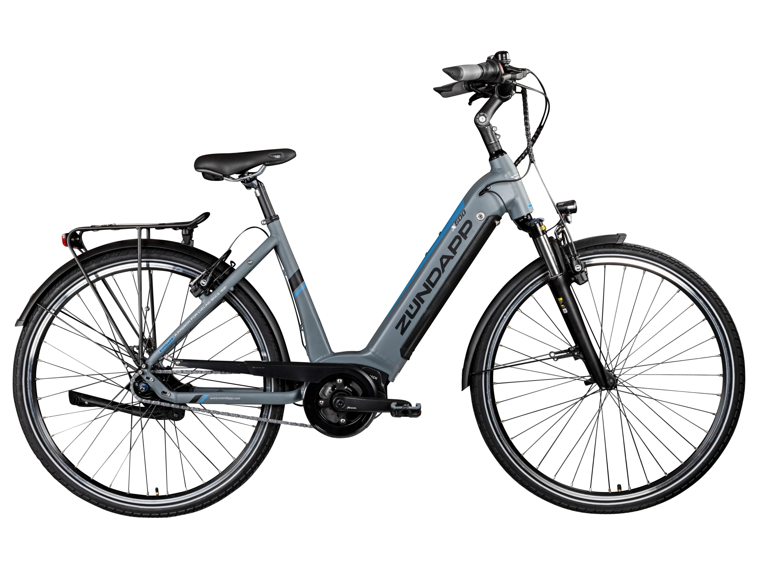 ZÜNDAPP X600 E-City Bosch Mittelmotor (grau/blau)