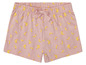 Rosa Shorts mit Bananenmuster.