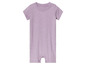 Lilafarbener Strampler für Babys.