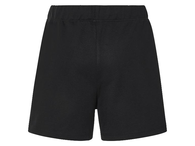 Schwarze Jogging-Shorts aus Baumwolle.