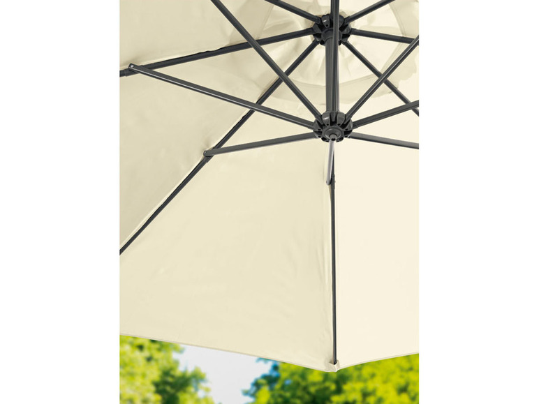 Gehe zu Vollbildansicht: LIVARNO home Ampelschirm, mit verstellbarer Schirmneigung, ecru - Bild 9