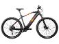 Zündapp E-Mountainbike, schwarz mit orangenen Akzenten.