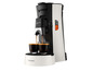 Philips Senseo Kaffeemaschine mit zwei Tassen Kaffee.