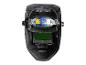 Schweißmaske mit grünem Filter: Augenschutz beim Schweißen.