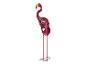 Rote, ausgeschnittene Flamingo-Gartendekoration aus Metall