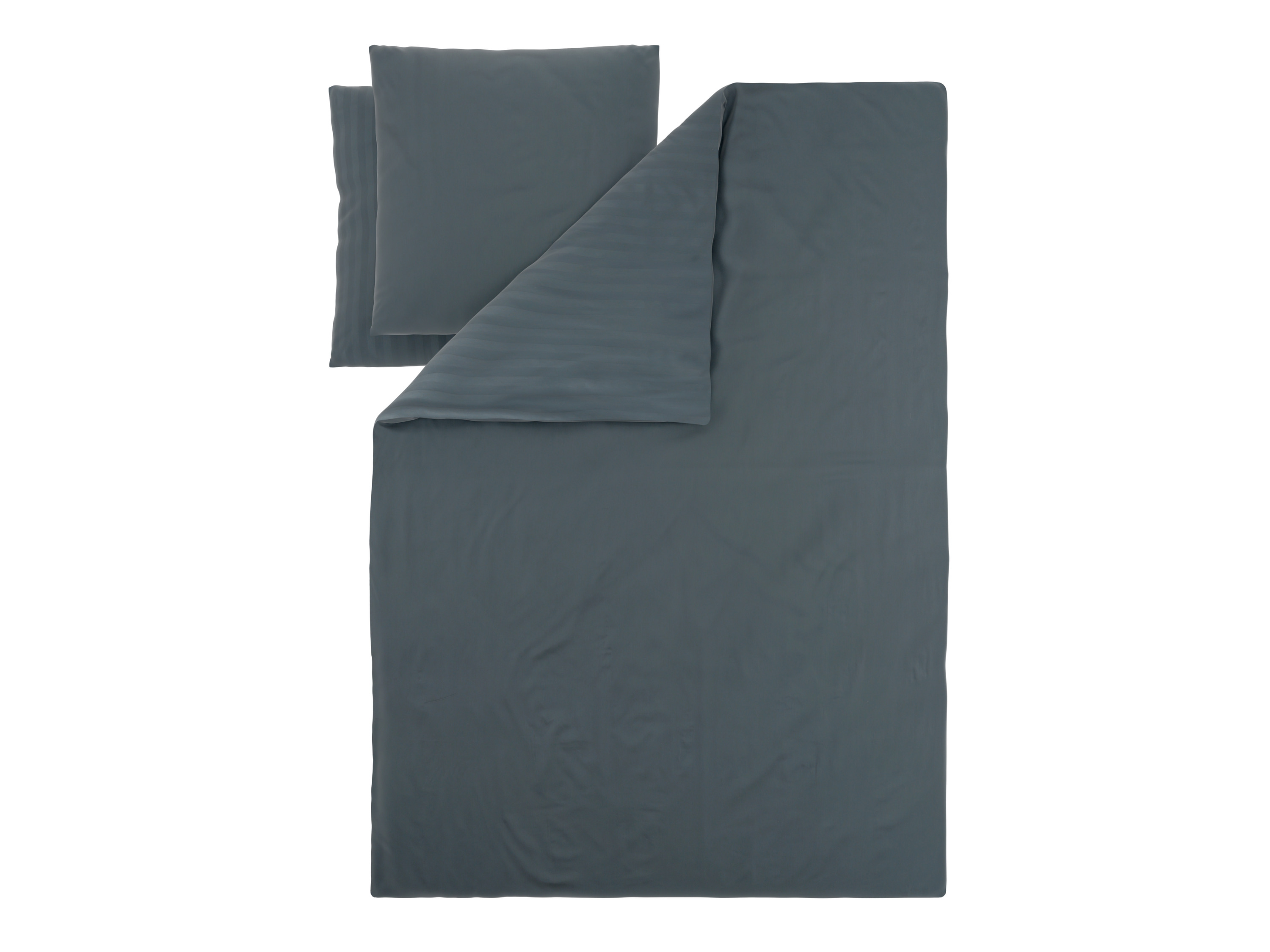 LIVARNO® Luxus Satin Bettwäsche, 200 x 220 cm (Navy) – Bild 3 von 3