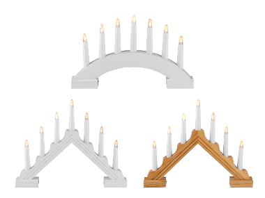 LIVARNO home Fensterbogen 7 Flammen LED