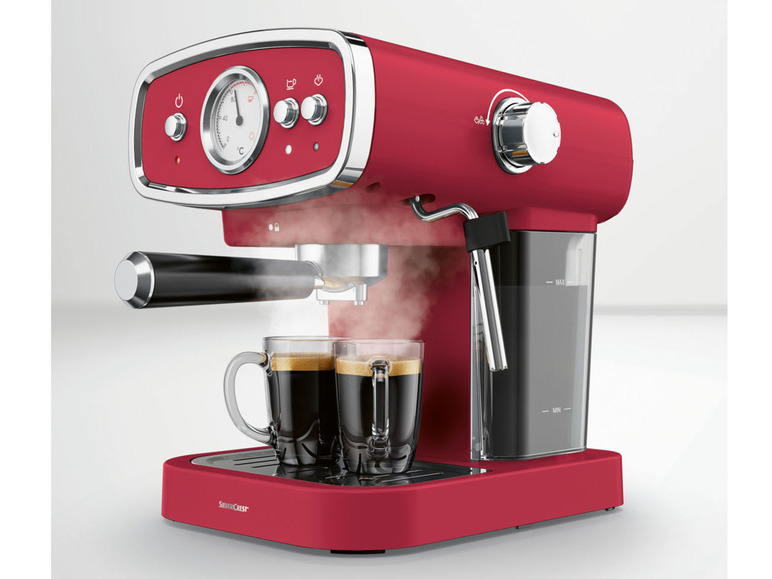 Gehe zu Vollbildansicht: SILVERCREST® KITCHEN TOOLS Espressomaschine »SEM 1050 B1«, mit Siebträger - Bild 6