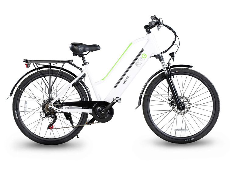 Gehe zu Vollbildansicht: Electric Moving Green E-Bike Cityrad »Queen«, 26 Zoll - Bild 15