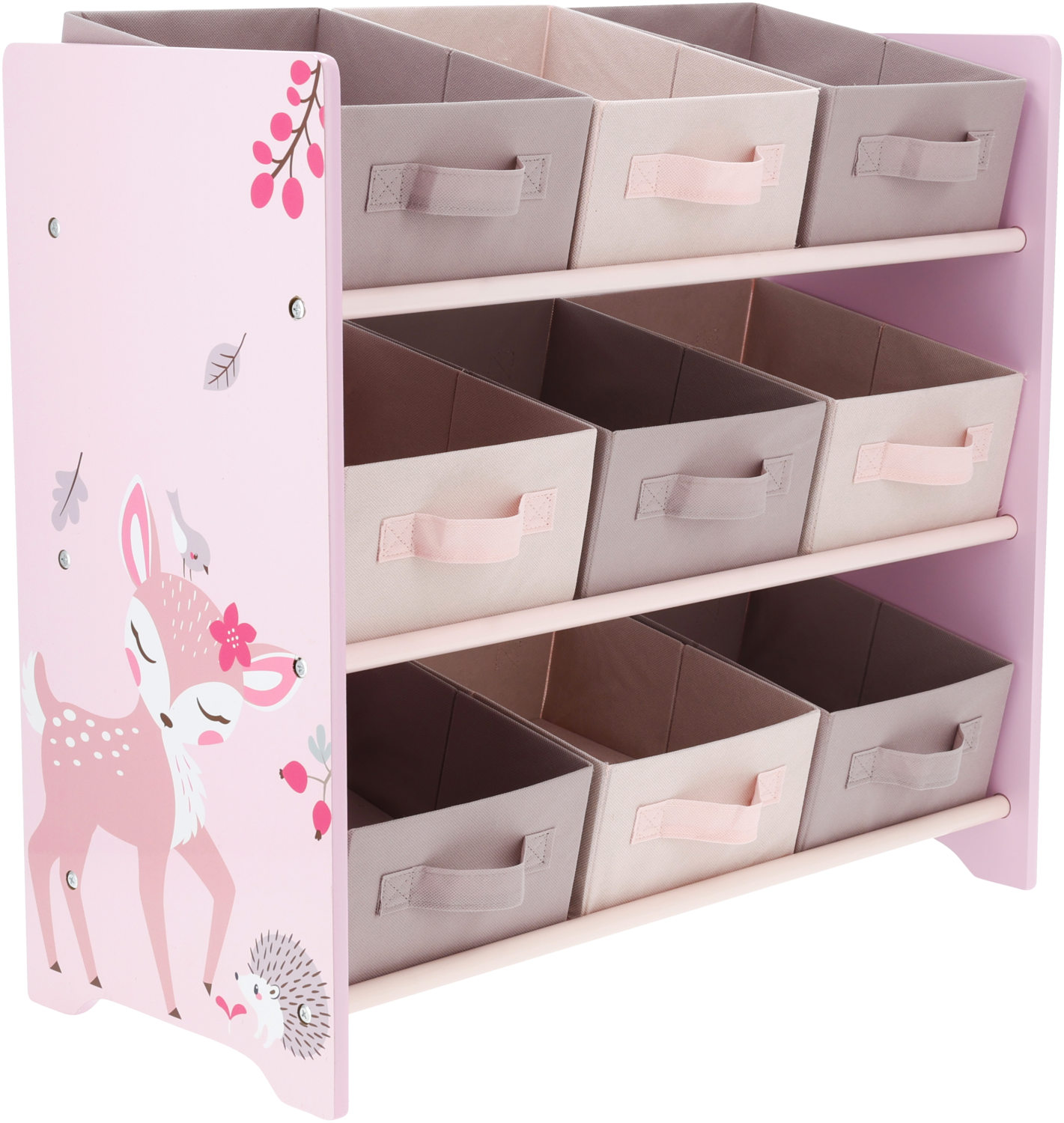 LUPILU® Kinder Aufbewahrungsregal, 65 x 30 x 61,5 cm (Reh) – Bild 3 von 4