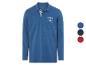 Ein blaues Sea Voyage Poloshirt mit langen Ärmeln.