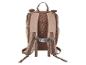 Brauner Kinderrucksack mit verstellbaren Trägern und Netzrücken.