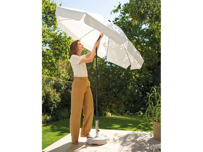 Gehe zu Vollbildansicht: LIVARNO home Sonnenschirm, mit Knickvorrichtung, Ø 180 cm - Bild 10