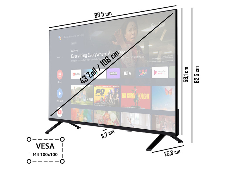 Gehe zu Vollbildansicht: TELEFUNKEN Fernseher »XUAN750S« 4K UHD Smart TV - Bild 3