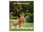 Ein Hund spielt mit einem blauen Schmetterling im Garten, mit dem Text „Alle Details anzeigen“ und „2K-Auflösung“.
