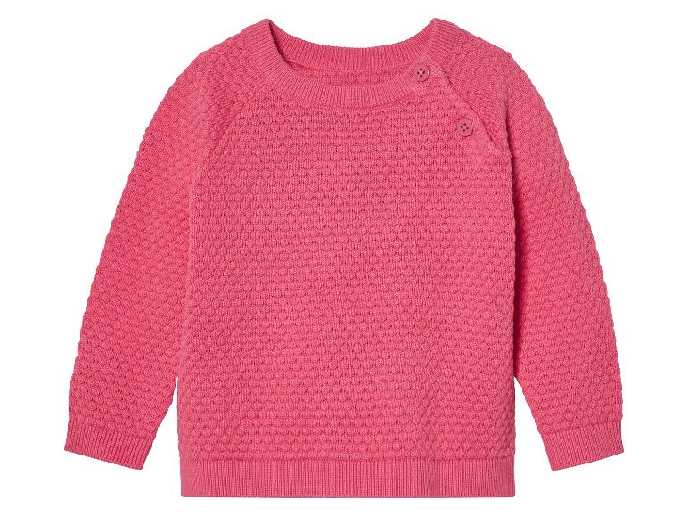 Baby Strickpullover, mit Schulterknöpfung