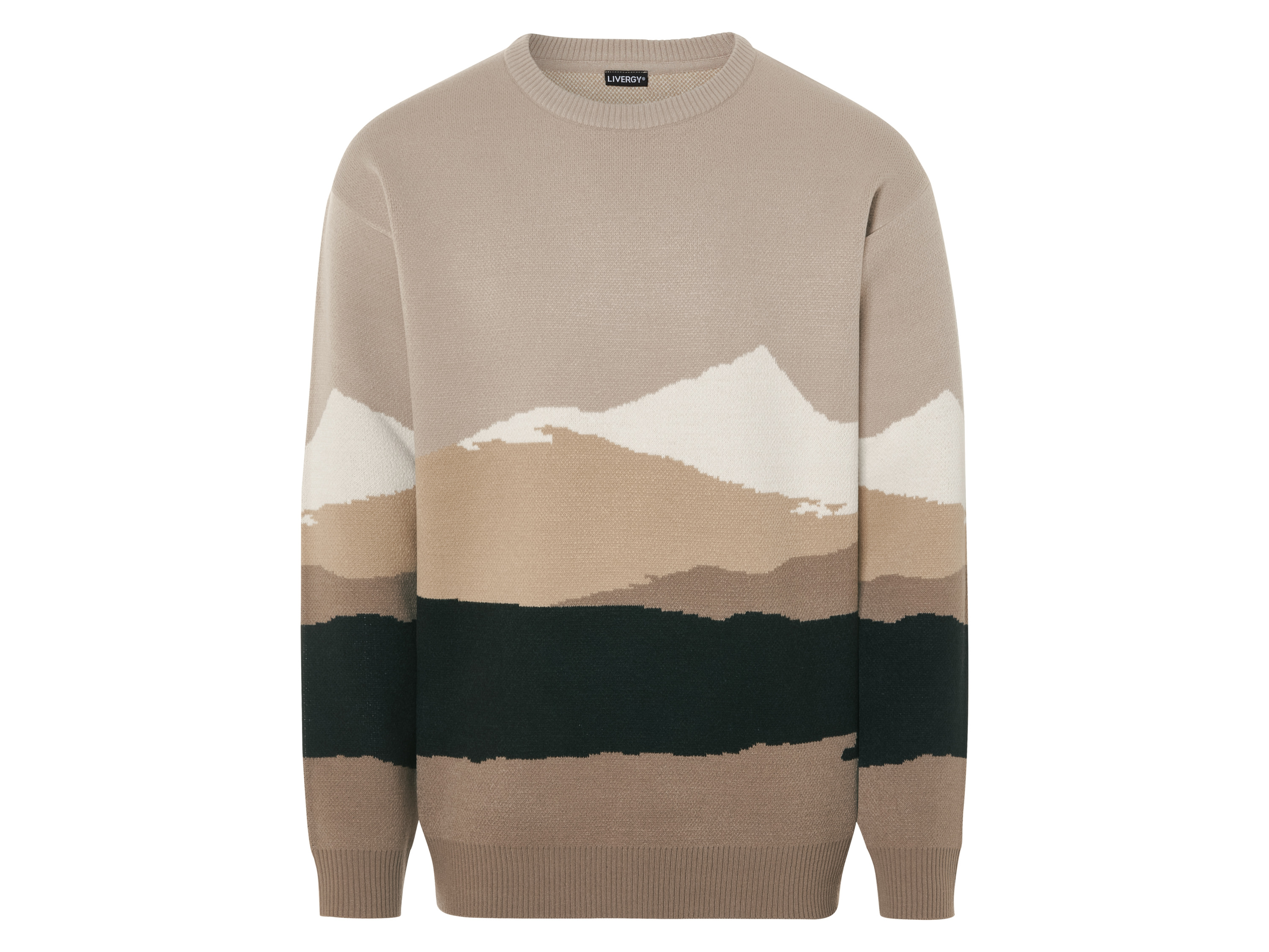 LIVERGY® Herren Strickpullover (Beige, XL(56/58)) | 04335814001100