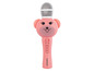 Ein rosa, drahtloses Karaoke-Mikrofon mit Bärenmotiv von Lenco.