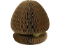 Kratzbaum in Pilzform aus Wellpappe mit grünem Ball.