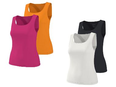 ESMARA® Damen Gerippte Tops, 2 Stück