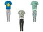 Kinderpyjamas mit Cartoon- und Videospielcharakter-Prints.
