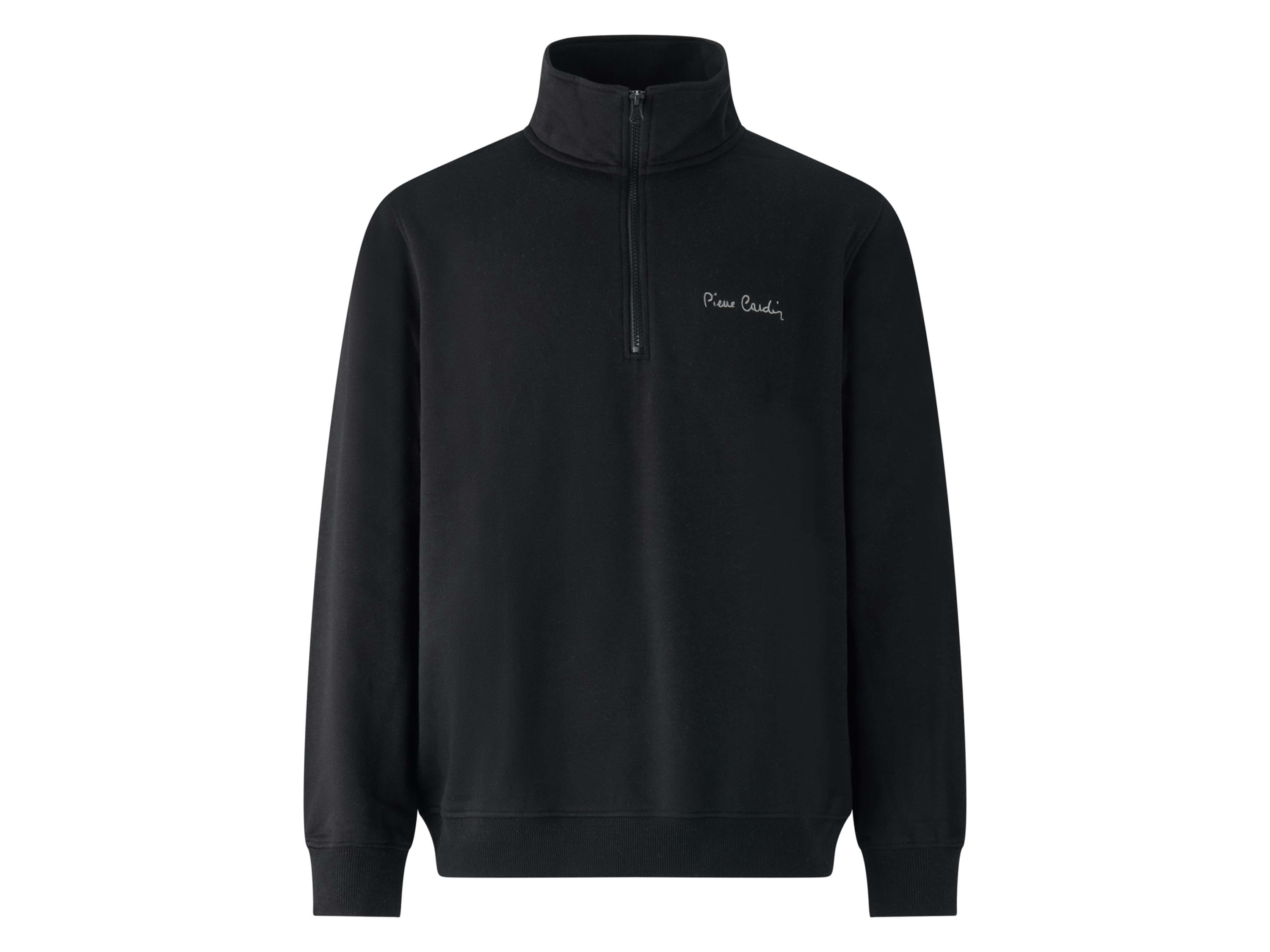 PIERRE CARDIN Herren Zip Troyer (Schwarz, XL)