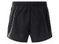 Schwarze Herren-Sportshorts mit elastischem Bund und Mesh-Details.