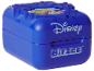 Blaue virtuelle Spielbox mit pixeligen Figuren auf der Oberseite