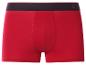 Rote Herren-Boxershorts mit schwarzem Bund und Ankermotiv