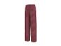 Damenhose mit weitem Bein und Streifenmuster in Bordeauxrot