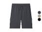 Herren-Cargoshorts in Dunkelgrau mit elastischem Bund und Kordelzug