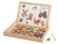 Magnetische Holztafel zum Zeichnen mit Bauernhofmotiven und Tierfiguren