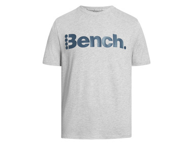 BENCH - Herren T-Shirt mit Schriftzug (grau, L)