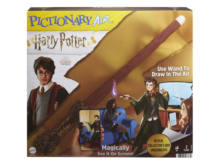 Gehe zu Vollbildansicht: Mattel Zeichenspiel »Pictionary Air Harry Potter«, mit Zauberstab - Bild 7