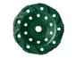 Eine grüne Schleifscheibe mit Löchern.