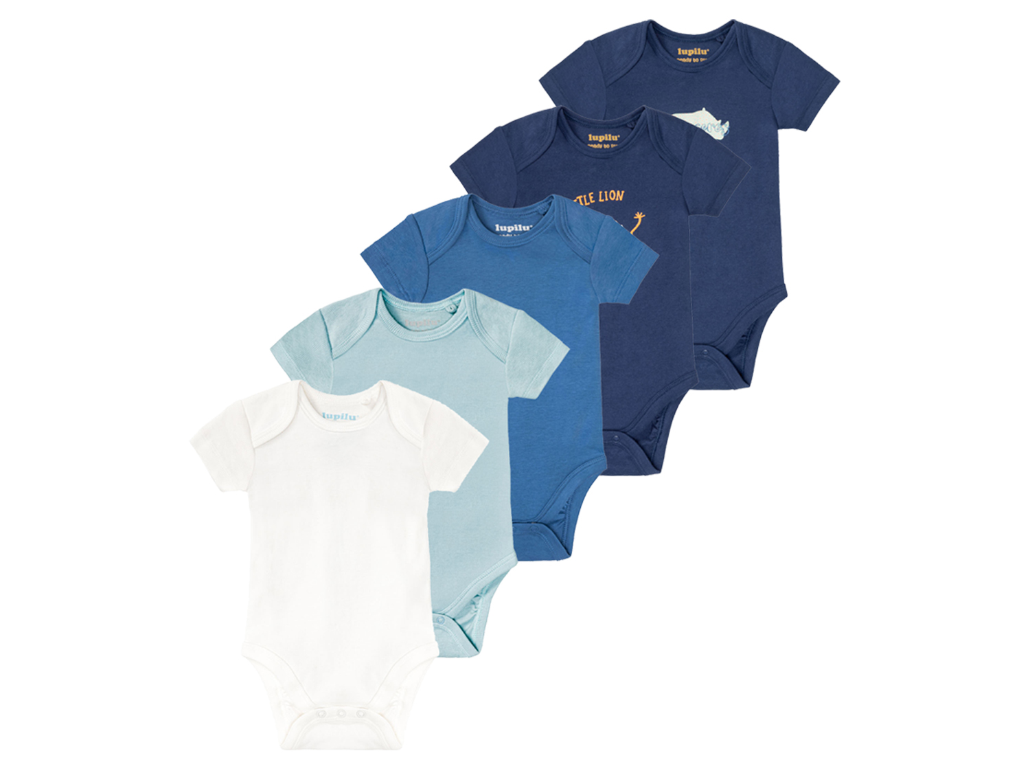 lupilu® Baby Body (62/68, marine/blau/weiß) | 04055334506151