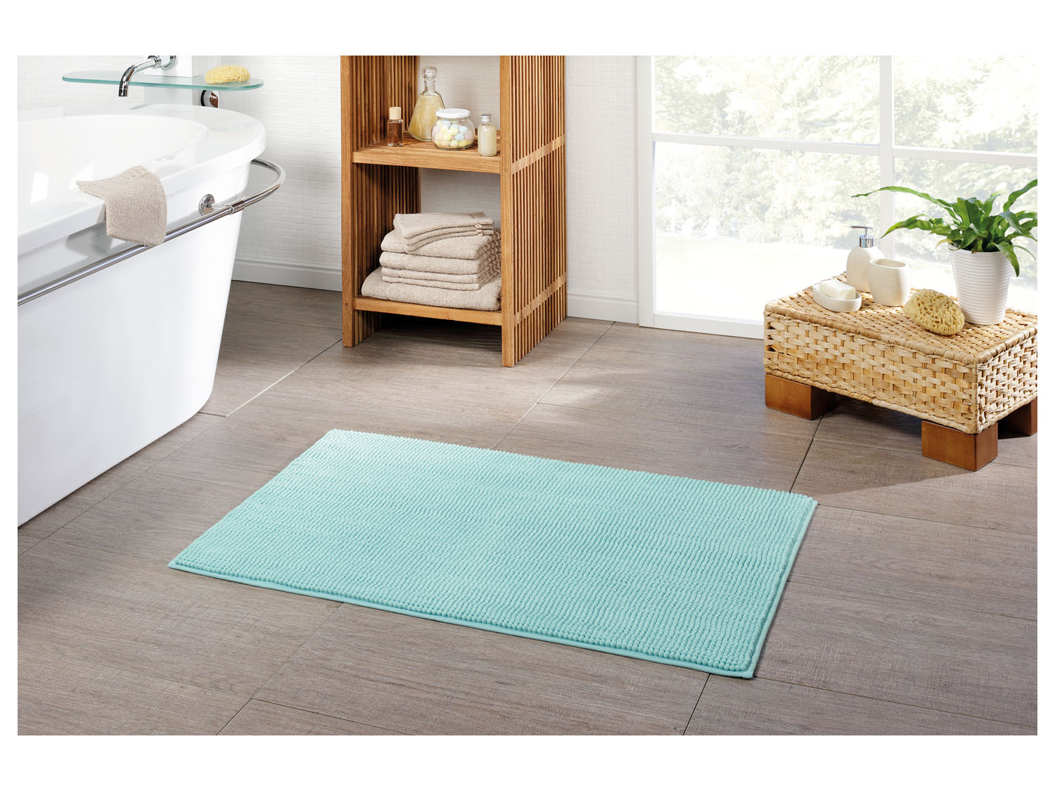 Thumbnail - Gözze Badteppich Chenille 60 x 100 cm (mint)